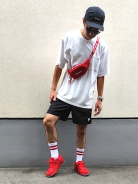 「HAMILTON（ハミルトン）のアイテム」を使った、03さん（メンズ・176cm）の夏コーディネート