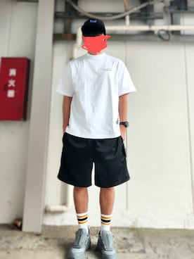 「mita sneakers（ミタスニーカーズ）のアイテム」を使った、鯖男さん（メンズ・170cm）の夏コーディネート