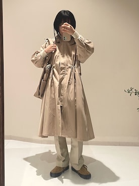 「アイテム（モッズコート）」を使った、ゆみんさん（レディース・153cm）の冬コーディネート