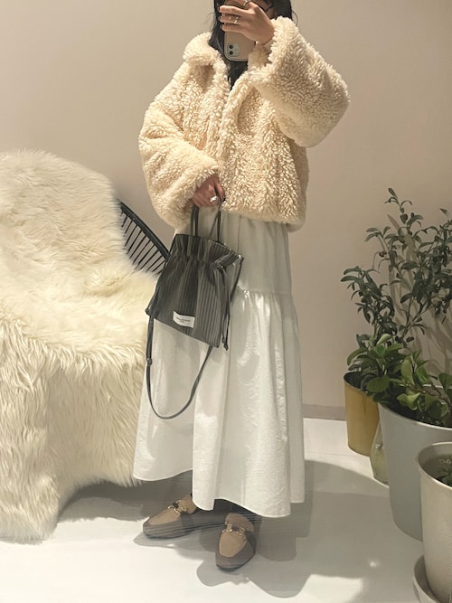 セール】小さいサイズ ショート丈ボアジャケット 低身長さん・小柄女性