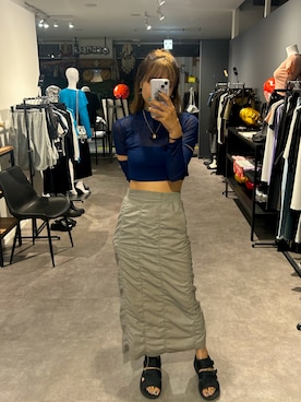 「LVEU.（ラブユ.）のアイテム」を使った、yamarie0630さん（骨格ウェーブ・レディース・168cm）の夏コーディネート