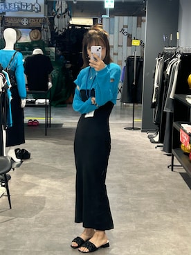 「LVEU.（ラブユ.）のアイテム」を使った、yamarie0630さん（骨格ウェーブ・レディース・168cm）の夏コーディネート