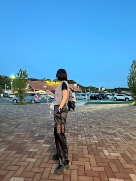 「ANAP（アナップ）のアイテム」を使った、Miriさん（レディース・158cm）の夏コーディネート