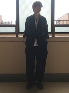 「UNIQLO（ユニクロ）のアイテム（サングラス）」を使った、HOLLIEさん（メンズ・180cm）の夏コーディネート