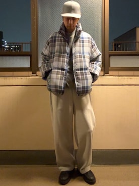 「BROWNY（ブラウニー）のアイテム」を使った、HOLLIEさん（メンズ・180cm）の冬コーディネート