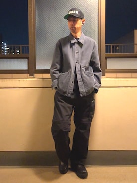 「アイテム（キャップ）」を使った、HOLLIEさん（メンズ・180cm・40代）の秋コーディネート