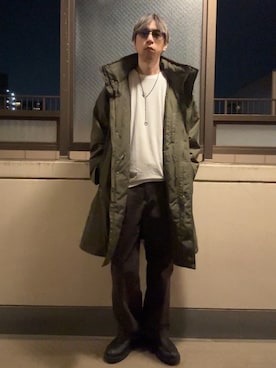 「モッズコート」｜HOLLIEさん（メンズ・180cm）の春コーディネート