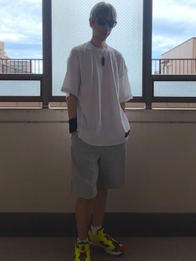 「Reebok（リーボック）のアイテム」を使った、HOLLIEさん（メンズ・180cm）の秋コーディネート