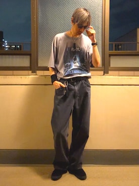 「アイテム（サングラス）」を使った、HOLLIEさん（メンズ・180cm・40代）の秋コーディネート