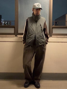 「BRIXTON(ブリクストン)のアイテム(帽子)」を使った、HOLLIEさん(メンズ・180cm)の春コーディネート