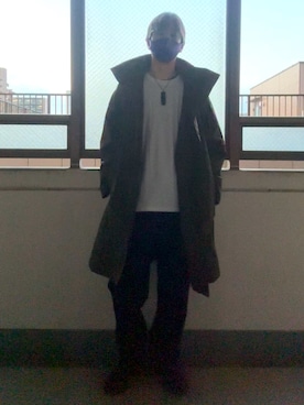 「UNIQLO（ユニクロ）のサングラス/メタルダブルブリッジ（サングラス、シルバー系）」を使った、HOLLIEさん（メンズ・180cm）の春コーディネート