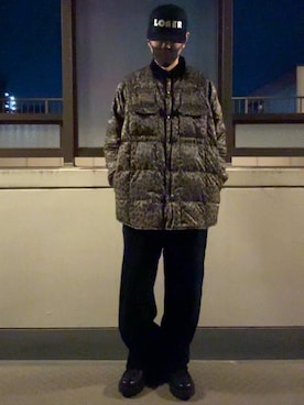 「NEEDLES」｜HOLLIEさん（メンズ・180cm）の春コーディネート