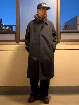 「SUB POP（サブポップ）のアイテム」を使った、HOLLIEさん（メンズ・180cm）の冬コーディネート