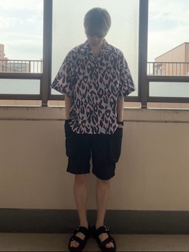 「UNIQLO（ユニクロ）のアイテム（サングラス）」を使った、HOLLIEさん（メンズ・180cm）の秋コーディネート