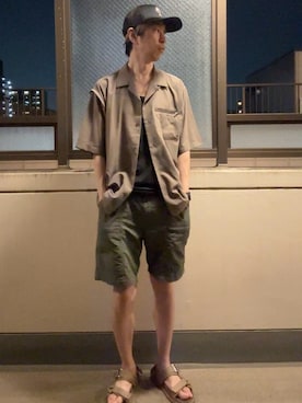 「VANS（バンズ）のアイテム（帽子）」を使った、HOLLIEさん（メンズ・180cm）の秋コーディネート