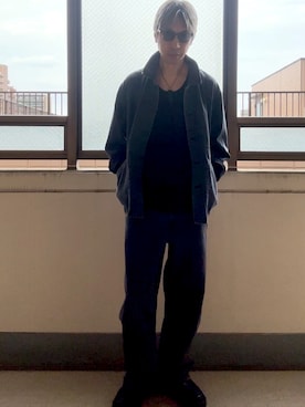 「アイテム（ローファー）」を使った、HOLLIEさん（メンズ・180cm・40代）の秋コーディネート