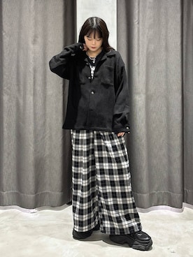 「ウエストゴム」｜「アイテム（スウェットパンツ）」を使った、82omochi73さん（レディース・158cm）の秋コーディネート