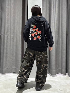 「PBLIM（ページボーイリム）のアイテム（スウェットパンツ）」を使った、82omochi73さん（レディース・158cm）の秋コーディネート