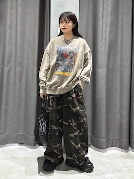 「PBLIM（ページボーイリム）のアイテム（スウェットパンツ）」を使った、82omochi73さん（レディース・158cm）の秋コーディネート