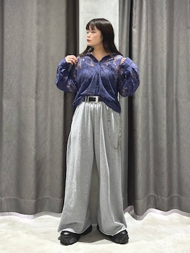 「アイテム（スウェットパンツ）」を使った、82omochi73さん（レディース・158cm・20代）の夏コーディネート