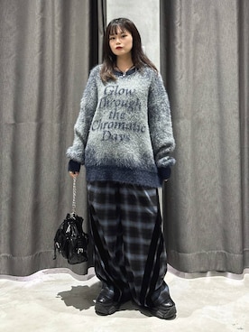 「PBLIM（ページボーイリム）のアイテム（スラックス）」を使った、82omochi73さん（レディース・158cm）の秋コーディネート