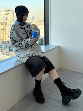 82omochi73さん(レディース・158cm)の冬コーディネート