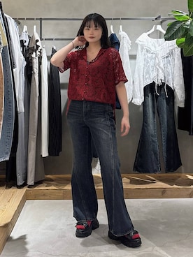 「PAGEBOY（ページボーイ）のアイテム（パンツ）」を使った、82omochi73さん（レディース・158cm）の春コーディネート