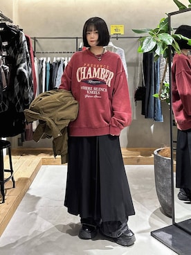 「PBLIM（ページボーイリム）のアイテム（ブルゾン）」を使った、82omochi73さん（レディース・158cm）の冬コーディネート