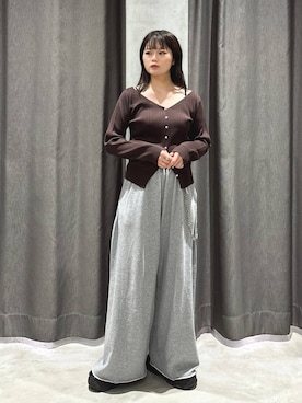「アイテム（スウェットパンツ）」を使った、82omochi73さん（レディース・158cm・20代）の秋コーディネート