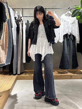 82omochi73さん（レディース・158cm）の春コーディネート