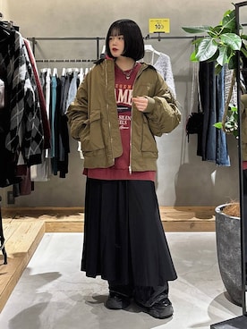 「アイテム（ネックレス）」を使った、82omochi73さん（レディース・158cm・20代）の冬コーディネート