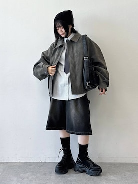 82omochi73さん（レディース・158cm）の冬コーディネート