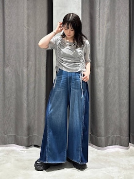 「PAGEBOY（ページボーイ）のアイテム」を使った、82omochi73さん（レディース・158cm）の夏コーディネート