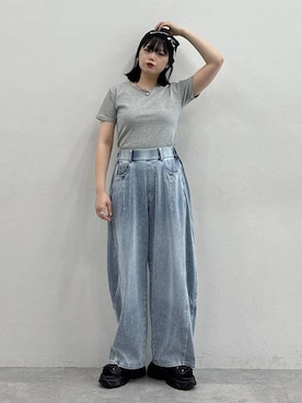 「PAGEBOY（ページボーイ）のアイテム（帽子）」を使った、82omochi73さん（レディース・158cm）の春コーディネート