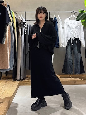 「PAGEBOY（ページボーイ）のアイテム（ジャケット/アウター）」を使った、82omochi73さん（レディース・158cm）の春コーディネート