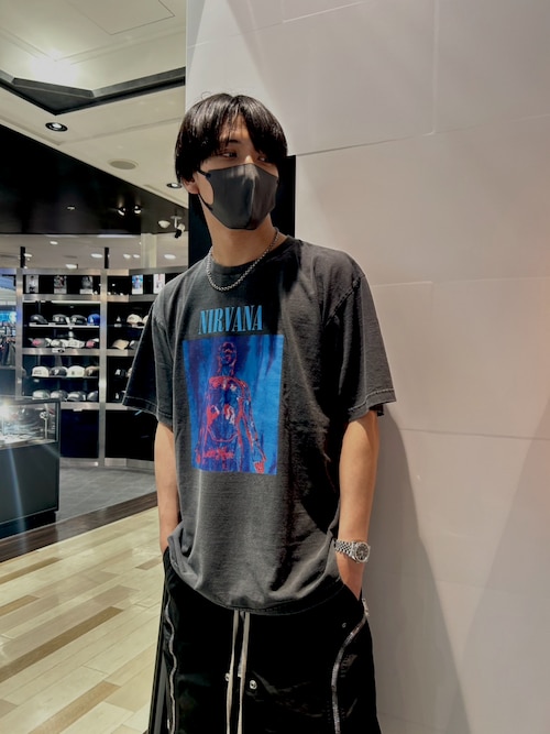 NIRVANA Tシャツ 青色 S NIRVANA Tシャツ 青色 S