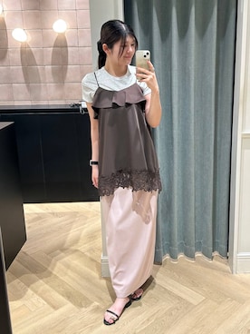 「SNAP_apart by lowrys」｜hinariさん（レディース・167cm）の夏コーディネート