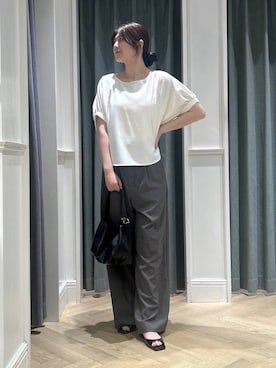 「A part by（アパートバイ）のステンレス_スネークネックレス≪追加9≫（ネックレス）」を使った、hinariさん（レディース・167cm）の夏コーディネート