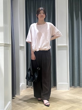 「A part by（アパートバイ）のステンレス_スネークネックレス≪追加9≫（ネックレス）」を使った、hinariさん（レディース・167cm）の夏コーディネート
