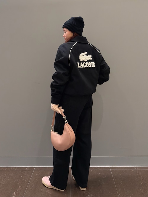 キルティング中綿 バッジアクセントウールバーシティジャケット