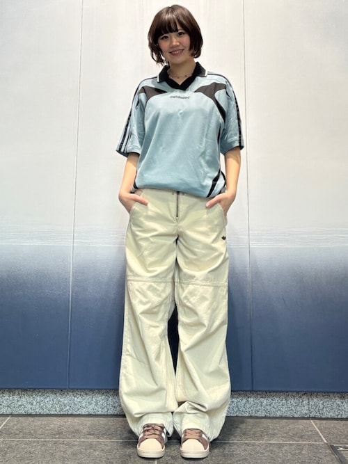 adidas（アディダス） ワイドパンツ パンツ キャンバス ルーズパンツ