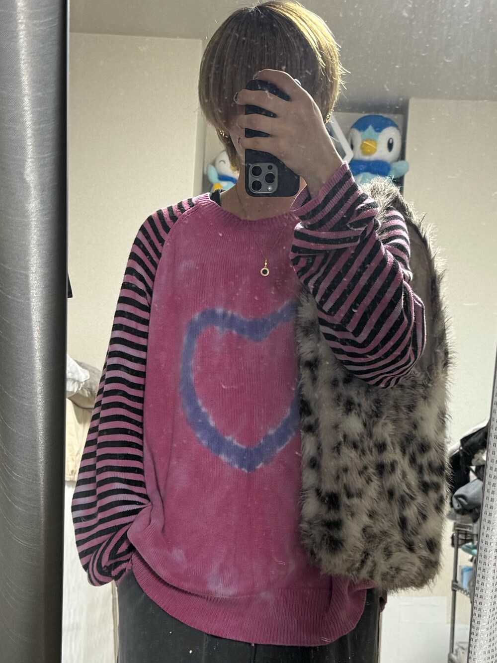 DAIRIKU（ダイリク）の「Heart Tie dye Border Knit（ニット/セーター