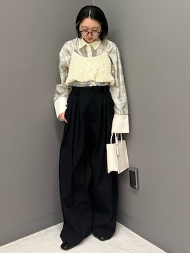 「KBF（ケイビーエフ）のアイテム（バッグ）」を使った、てらさん（レディース・153cm）の春コーディネート