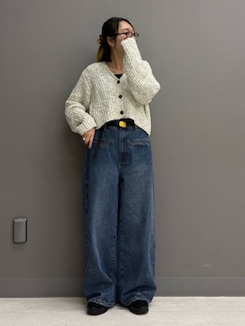「アイテム（イヤリング）」を使った、てらさん（レディース・153cm）の秋コーディネート