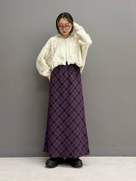 「Aラインスカート」｜てらさん（レディース・153cm）の秋コーディネート