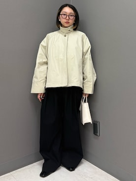 「KBF（ケイビーエフ）のアイテム（バッグ）」を使った、てらさん（レディース・153cm）の春コーディネート