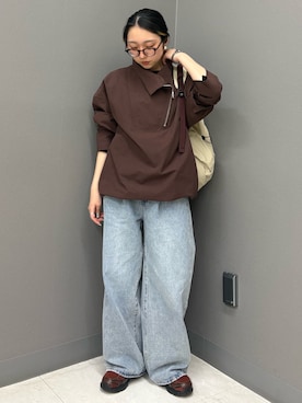 「KBF（ケイビーエフ）のアイテム（ジャケット/アウター）」を使った、てらさん（レディース・153cm）の春コーディネート