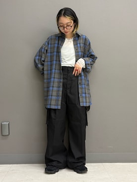 「秋のシャツ着こなし術」｜てらさん（レディース・153cm）の秋コーディネート