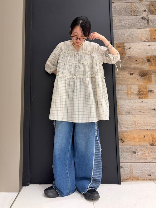 セール】サッカーチェックミニワンピース（ワンピース）｜KBF