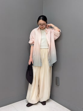 「KBF（ケイビーエフ）のアイテム（シューズ）」を使った、てらさん（レディース・153cm）の春コーディネート